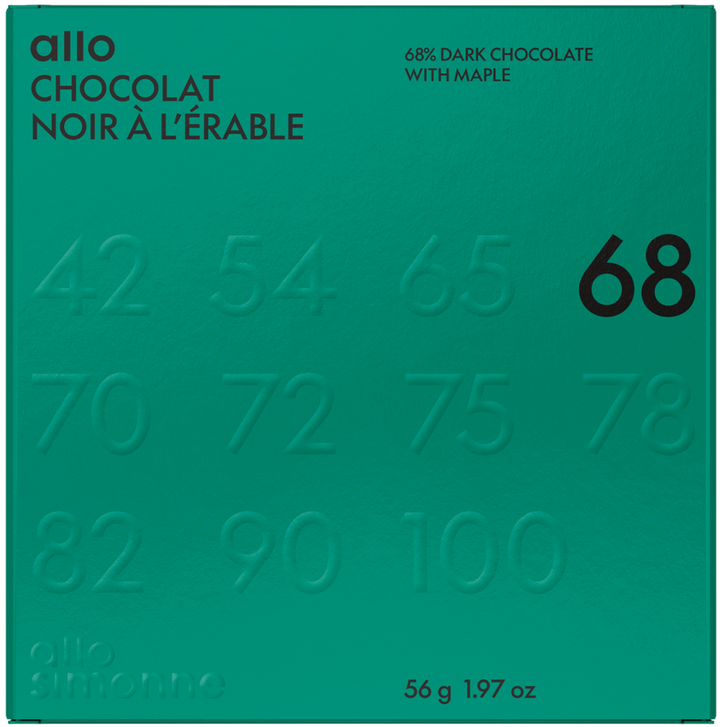 Allo Simonne - Tablette Noir Érable 68%