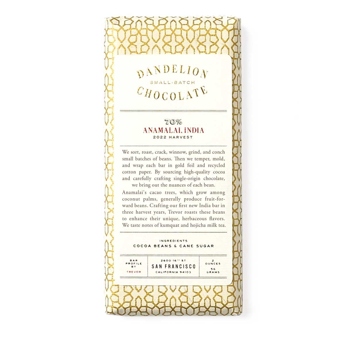 Dandelion Noir 70% Anamalal  India