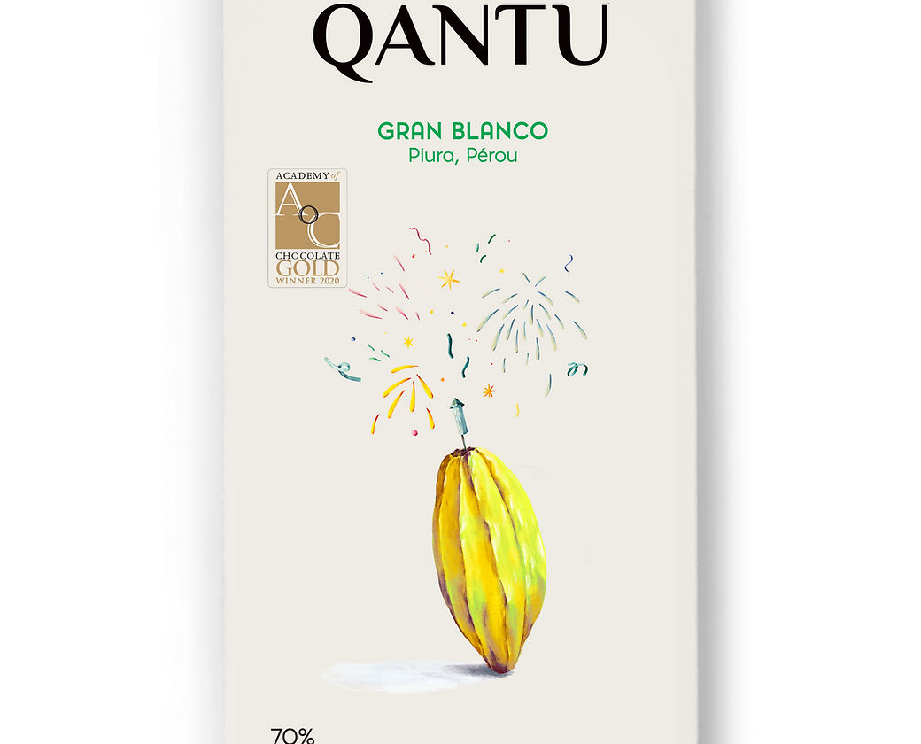 Qantu - Gran Blanco Noir 70%  Pérou