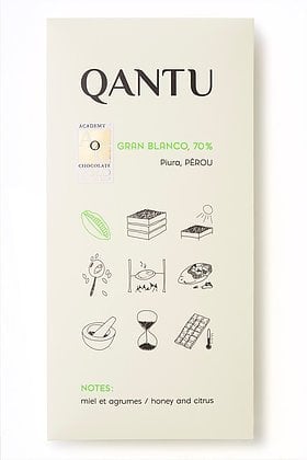 Qantu - Gran Blanco Noir 70%  Pérou